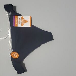 Warner's intimates women's panties size 2XL size 9 black thong cloud 9 nwt